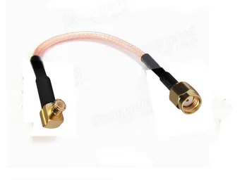 

10pc 90 Degree MCX Male plug TO RP SMA RP-SMA Female Jack Plug Connector pigtail cable RG316 15cm 6inch