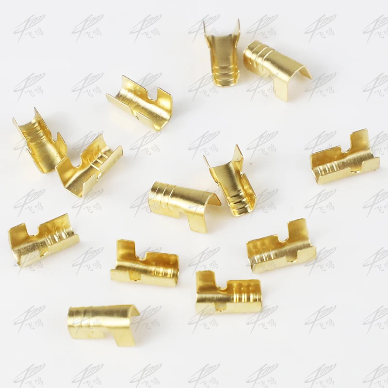 100pcs/lot 452-1 452-2 U-shaped terminal tab cold inserts connectors / terminal connector cable / wire cable lug 0.2-0.75mm2
