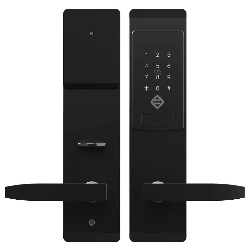 

Security Electronic Smart Door Lock Bluetooth Digital Keypad 4 AA batteries (not included). Touchscreen Lock