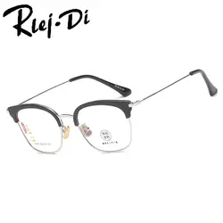 FA191 женские ретро очки оправа очки прозрачные оптические, при близорукости зрелище полукруг очки оправа винтажные металлические