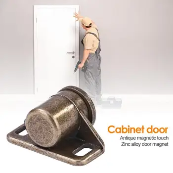 

Zinc Alloy Door Stop Closer Stoppers Damper Buffer Magnet Cabinet Catch Wardrobe Hardware Furniture Accessories Cabinet Door