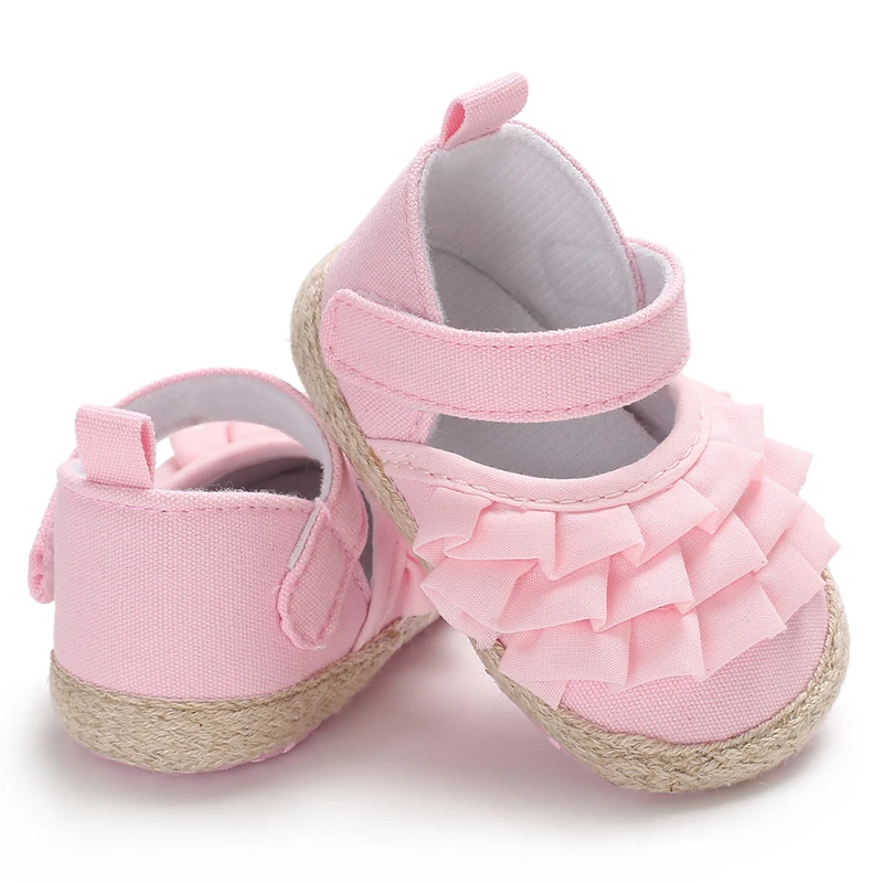 Summer Bowknot Newborn Girl Shoes Sandals ShoesToddler Baby Soft Sole Shoes Crib Prewalker Shoes Ruffles Summer