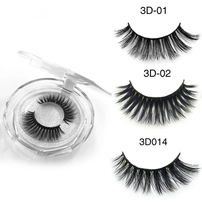 3D Mink Eye Lashes Natural False Eyelashes Makeup Fake Eyelash Extension Handmade Lasting HP1248 | Красота и здоровье