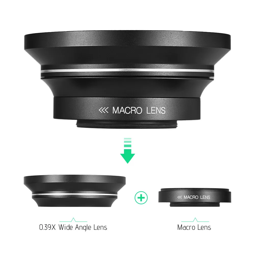 30 мм 37 0.39X Full HD широкоугольный макрообъектив для Ordro Andoer Цифровая видеокамера