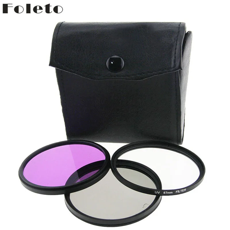 Foleto 77 мм 1 шт. UV FLD CPL + набор фильтров Polfilter для Canon EOS 650D 600D 550D 1100D | Электроника