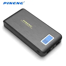 PINENG 100% Original PN-952 Mobile Power Bank 15000mAh Dual USB LCD Flashlight Powerbank External Phones Battery Charger