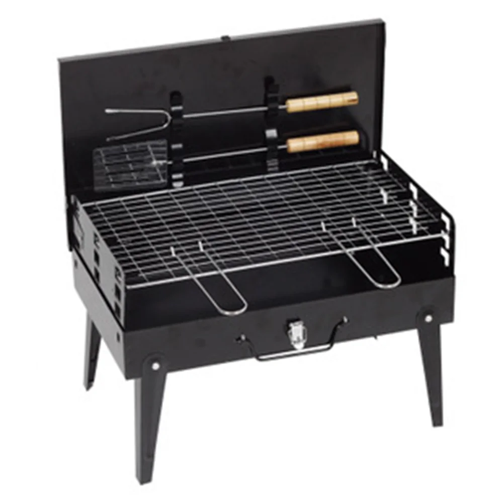 

Folding BBQ Barbecue Flat Pack Portable Camping Outdoor Garden Camping Box Grill