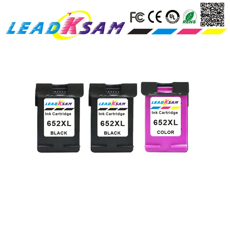 

Ink Cartridges replace For 652 XL 652 652XL Deskjet 1115 1118 2135 2136 2138 3635 3636 3835 4535 4536 4538 4675