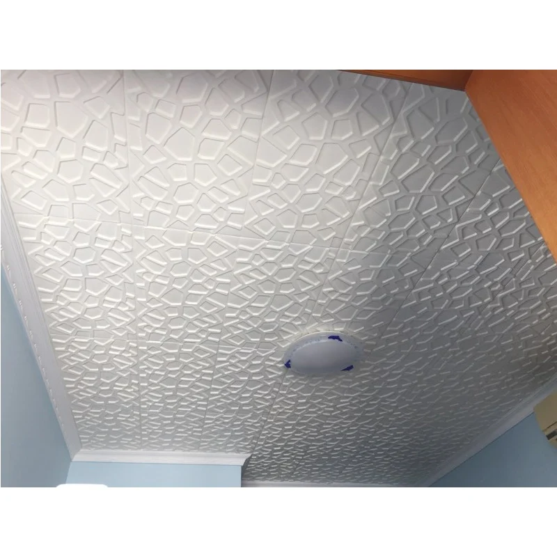 3d Geometric Wall Stickers for Bedroom Living Room DIY White Ceiling Stickers Home Decor Self-adhesive Waterproof Wallpaper 5pcs
