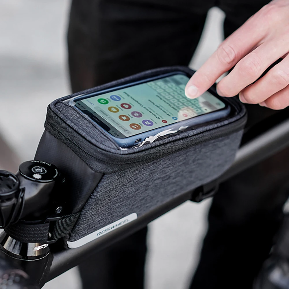 Sale NEW Roswheel Bicycle Bags Frame Front Head Top Tube Waterproof Bike Bags&Double IPouch Cycling For 5.5-6.2 in Cell Phone Touch 2 Sale NEW Roswheel Bicycle Bags Frame Front Head Top Tube Waterproof Bike Bags&Double IPouch Cycling For 5.5-6.2 in Cell Phone Touch 2