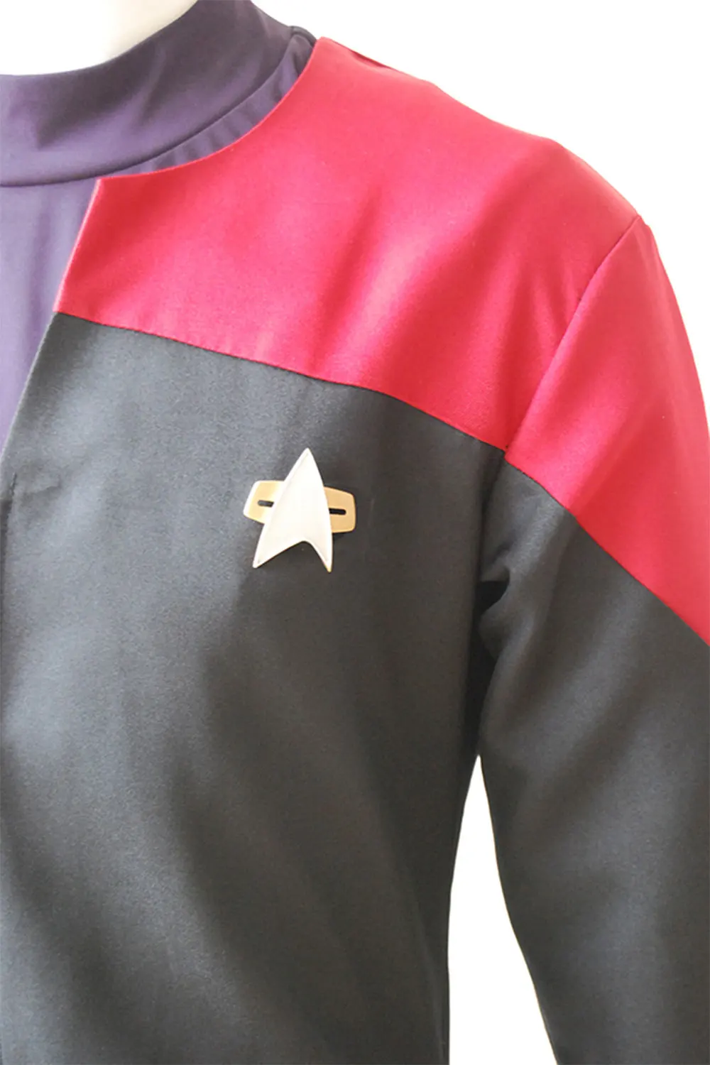 Звездный Voyager Command Trek карнавальный костюм TNG униформа значок для взрослых женщин
