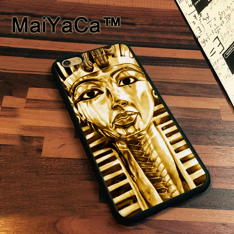 MaiYaCa Gold King Tut Egyptian Egypt Case For iPhone 7 Cases Slim