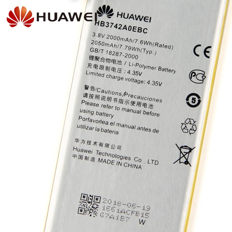 Оригинальный сменный аккумулятор для Huawei P6 G6 G621 H30 C00 TL00 G620 C8817D HB3742A0EBC оригинальный