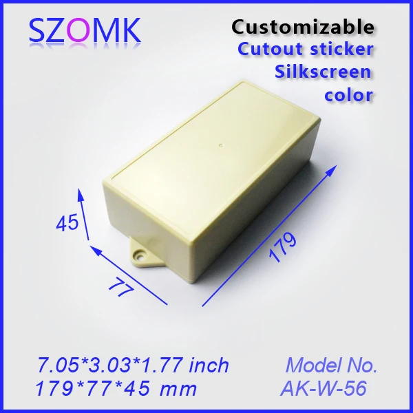 

abs plastic enclosure for electronics (4 pcs) 179*77*45mm junction box portable instrument box electronics plastic case