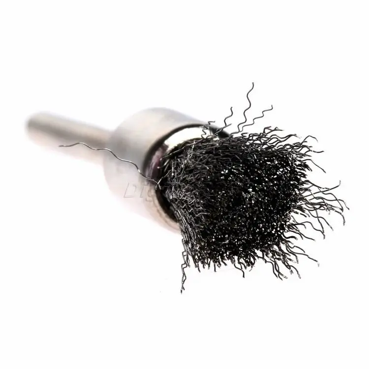 10 x Pen Shape 8MM End Brushes 3MM Shank Diameter Wire Brush Stainless Steel 10 x Pen Shape 8MM End Brushes 3MM Shank Diameter Wire Brush Stainless Steel