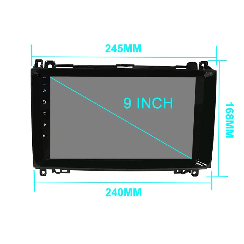 Best Funrover 2 din car dvd radio gps multimedia player For Mercedes Benz Sprinter B200 W209 W169 W169 B-class W245 B170 Vito W639 4