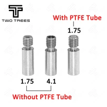 3d печать er холодной воды горло для E3D аксессуары Горячий Конец горло из нержавеющей стали 3d печать er аксессуары с PTFE трубка 3d печать