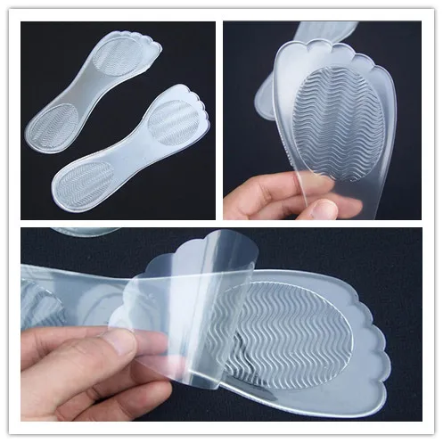 

HOT 1 Pair Transparent Silicone Gel Insoles Feet Care Arch Support Non-Slip Insoles Feet Care High Quality