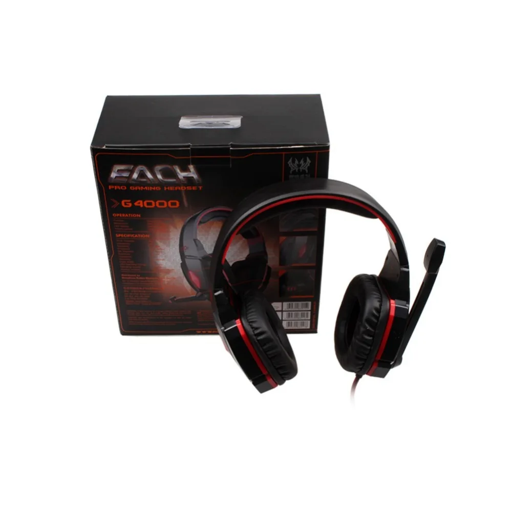 Gaming Headset Professional Over Ear Stereo 3 5mm Plug Gaming Headphone With Mic Soft cushion head pad and ear pad