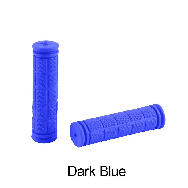 Популярные 12 см резиновые ручки на руль велосипеда BMX MTB горный велосипед ручки противоскользящие велосипедные ручки с фиксированной передачей - Цвет: Dark Blue