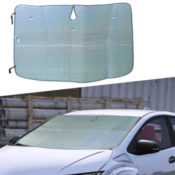 

DWCX 120x90x0.5cm Car Foldable Front Windshield Window UV Block Heat Shield Sun Shade Fit For Honda Civic MK VIII 2006 2007-2011