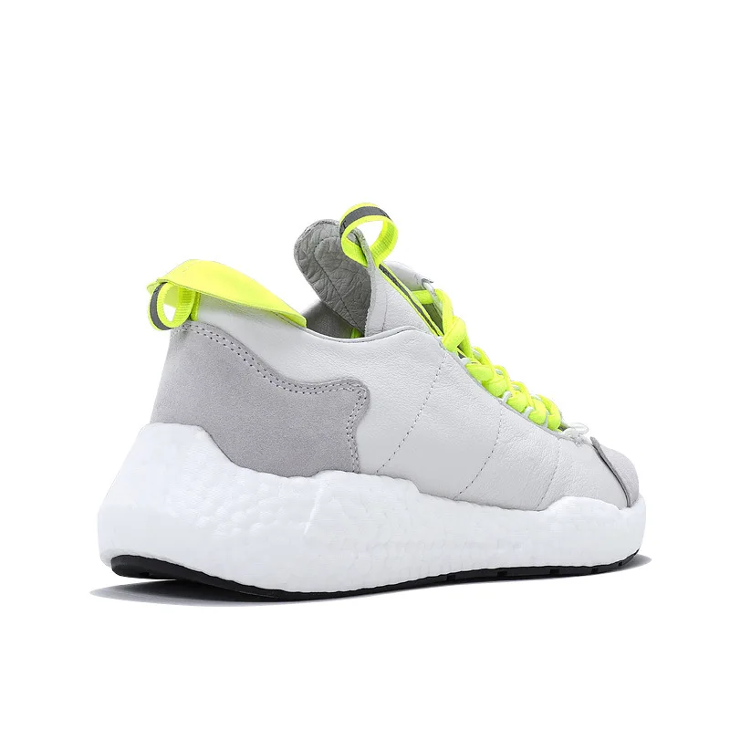 Primavera Zapatos Negro blanco Planos Aumento Cuero Papá Vaca Altura Hombres Otoño Owen Deporte Lujo Casuales De Seak Negro Zapatillas Encaje EZ7qHa