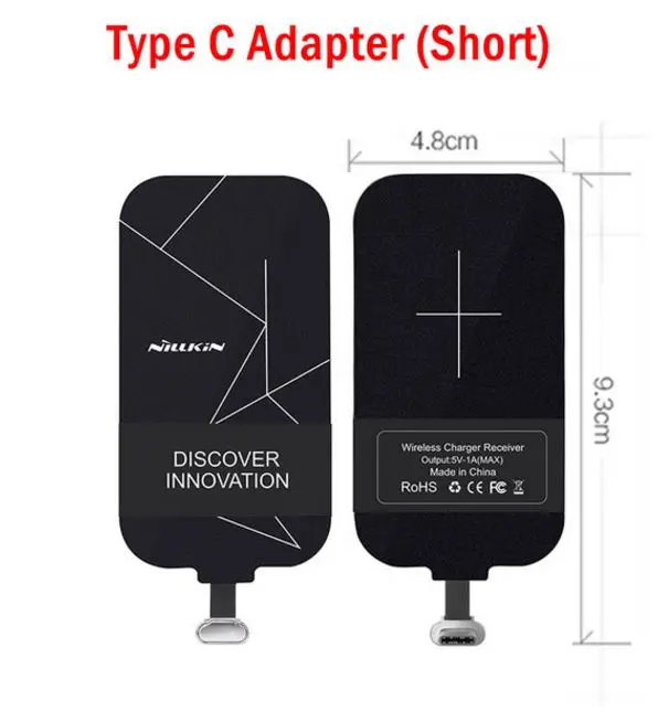 Nillkin Волшебные этикетки QI беспроводной зарядный приемник Micro USB/type C адаптер для iPhone 5S, SE 6 6 S 7 Plus для samsung S6 S7 Edge - Тип штекера: for Type C S