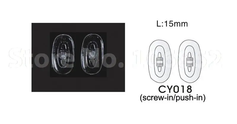 500 штук = 250 пар d типа силиконовые носоупоры Размер 15 мм Винт-или push-в тип дополнительно