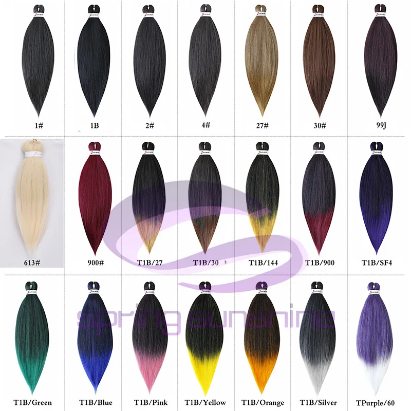 Spring sunshine Crochet Hair 26 inch Easy Jumbo Braids Hair Ombre Braiding Hair Synthetic Extension Low Temperature Fiber