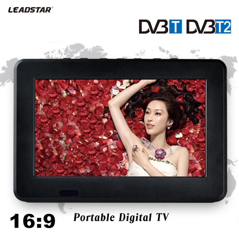  HD TV DVB-T2 DVB-T 7 Pollice Digitale E Analogico Ricevitore TV e la carta di Tf E USB Audio E Ripr