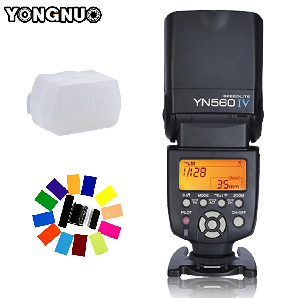 Yongnuo YN-560 IV YN560IV YN560 IV Flash Speedlite Universal inalámbrico para Canon Nikon Pentax Olympus Fujifilm Panasonic Sony A99 - 1