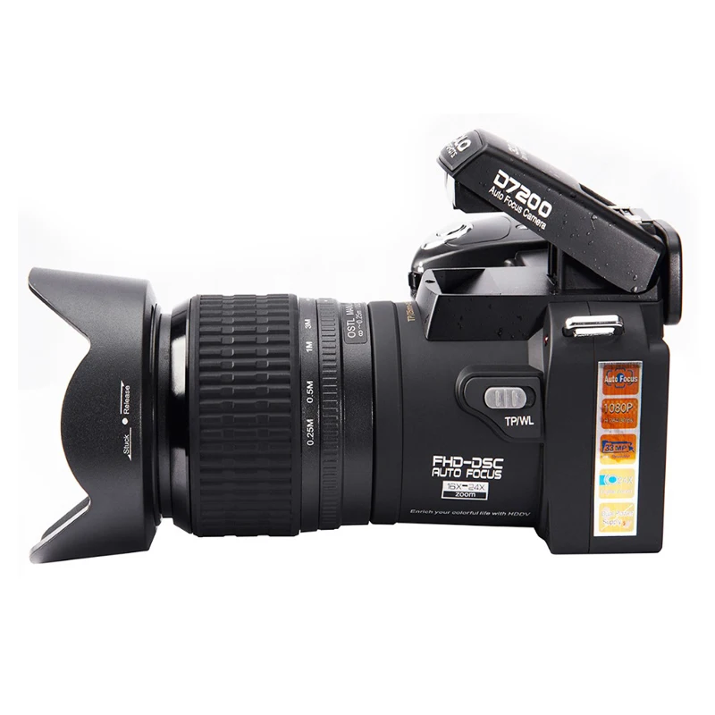 Цифровая камера D7200 13 мегапиксельная 3 0 &quot1080P HD видеокамера 24X оптический зум