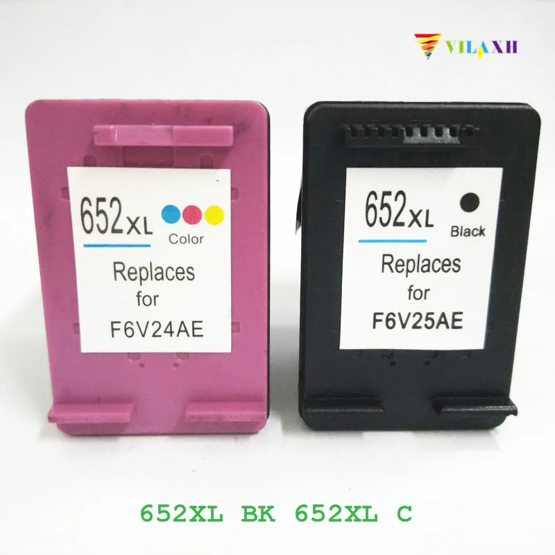 Vilaxh 652 Совместимый картридж для HP xl 652xl Deskjet advantage 1115 1118 2135 2136 2138 3635 принтер|ink