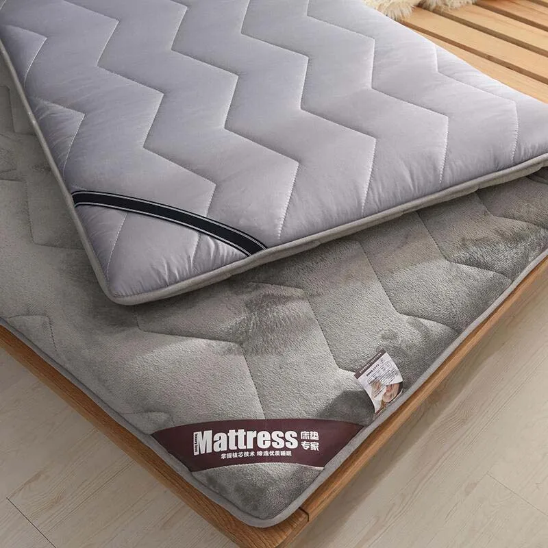 Удобный И Теплый матрас фланелевый дышащий коврик для кровати студенческое спальное место односпальный матрас двуспальная кровать