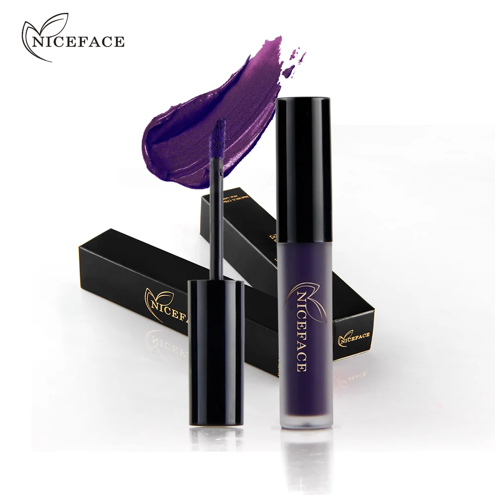 Niceface brand new السائل القوطية نمط الصباغ للماء أحمر أخضر أزرق غامق أسود لمعان ماتي هالوين ماكياج
