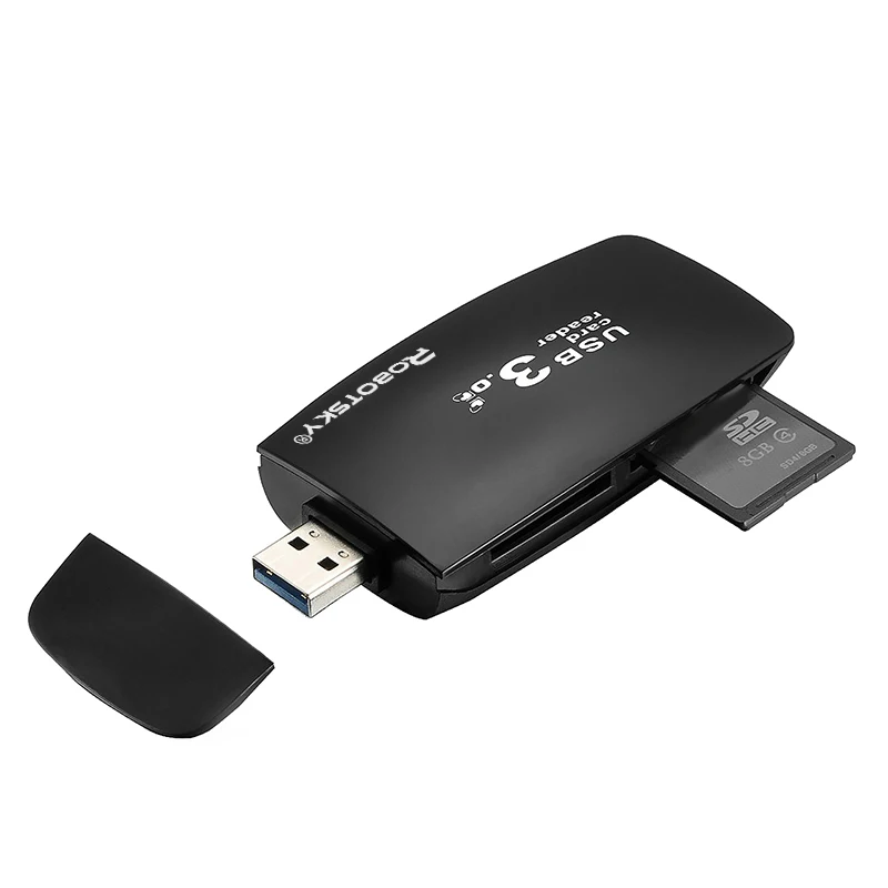 4 in 1 USB 3.0 Memory Card Reader Up to 5Gbps Adapter for SD/TF CF MS Micro SD PC Computer Laptop Accessories