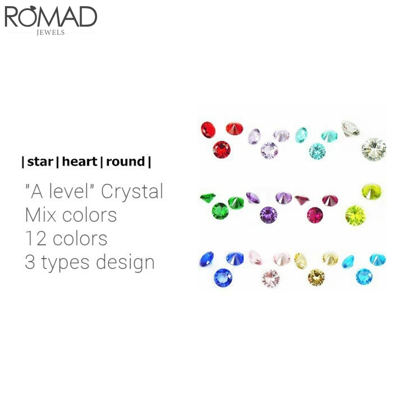 ROMAD 100 шт./компл. 3 мм aaa 12 месяцев камень циркония бусины для DIY ювелирных изделий