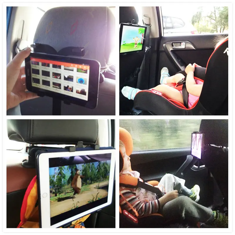 Car Back Seat Tablet Stand Headrest Mount Holder