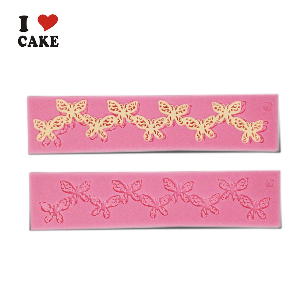 Butterfly Chain cake decorating tools wilton 3d silicone cake mold fondant cake decorating tools ...