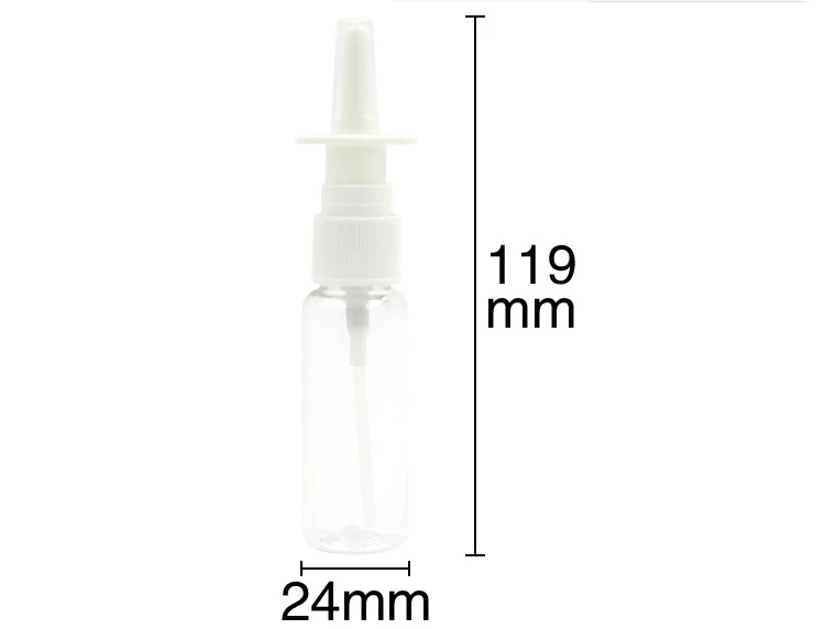 10 шт./лот 20 мл носовой спрей бутылка прямой спрей от насморка бутылка медицинская ПЭТ бутылка