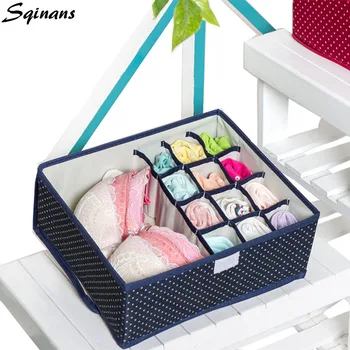 

Sqinans 9 Colors Underwear Storage Box Closet Organizer Bra Socks Storage Organisers