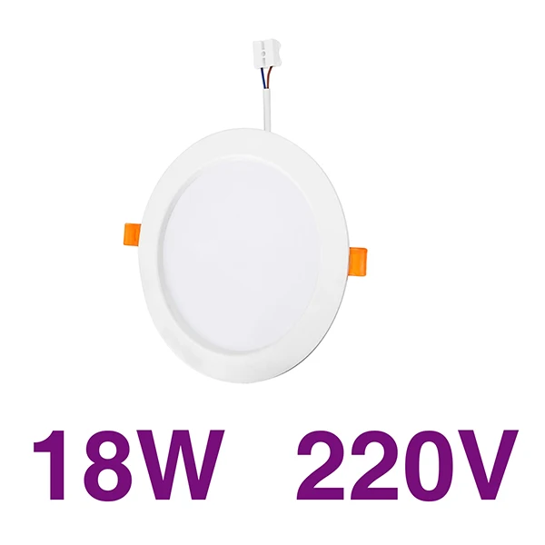 LED Round Panel Ceiling Downlight 2835 Lamp Aluminum AC220V 18W 15W 12W 9W 7W 5W 3W Ultra Bright LED Ceiling Recessed Spot Light bathroom downlights Downlights