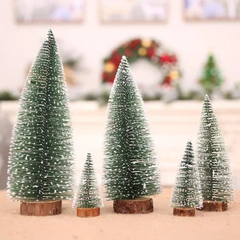 

Christmas Tree Small Pine Tree Mini Trees Placed In The Desktop Home Decor Happy New Year Christmas Decoration Kids Gifts