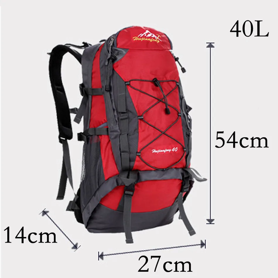 40л наружные сумки водостойкая спортивная сумка износостойкий походный рюкзак мужская женская сумка спортивные сумки походные рюкзаки