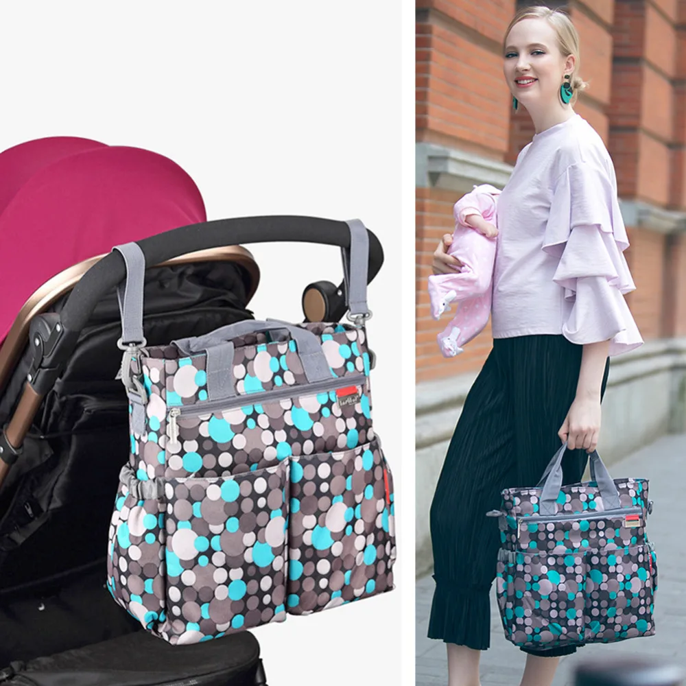 Сумка для подгузников для беременных с героями мультфильмов, Большая вместительная сумка на плечо для мам и кормящих мам, сумка в цветочном стиле для мам, сумки для детских колясок