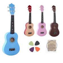 21 Inch IRIN four colour Ukulele Beginners Children Christmas Gifts Hawaii Four String Guitar + String + Pick