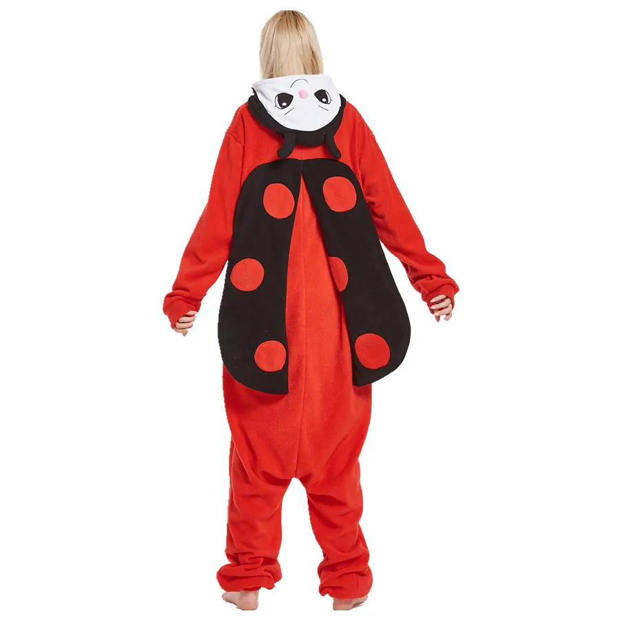 Adults Polar Fleece Ladybug Animal Kigurumi Women's Men's Onesies