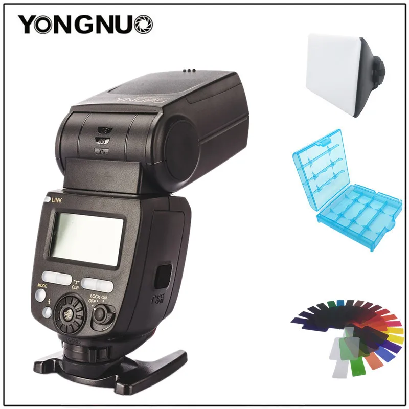 Светодиодная лампа для видеосъемки Yongnuo YN-685 YN685N i-ttl HSS Беспроводной вспышка Speedlight для Nikon D5/D3X/D810/D800/D750/D610/D5300/D5200/D3300/D3200/D7200 - Цвет: with 3part