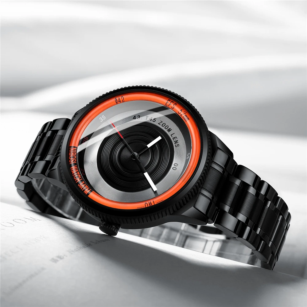 2020 NIBOSI Unique Camera Dial Watch Men Top Brand Luxury Sport Quartz Watch Men Waterproof Casual Men Watch Relogio Masculino