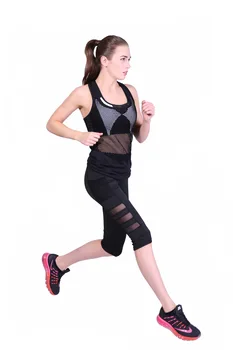 

Fashion Solid Casual Mesh Leggings Women with Pockets Black Slim Quick Dry Female Knee-length Leggins Mujer Wholesale Pants